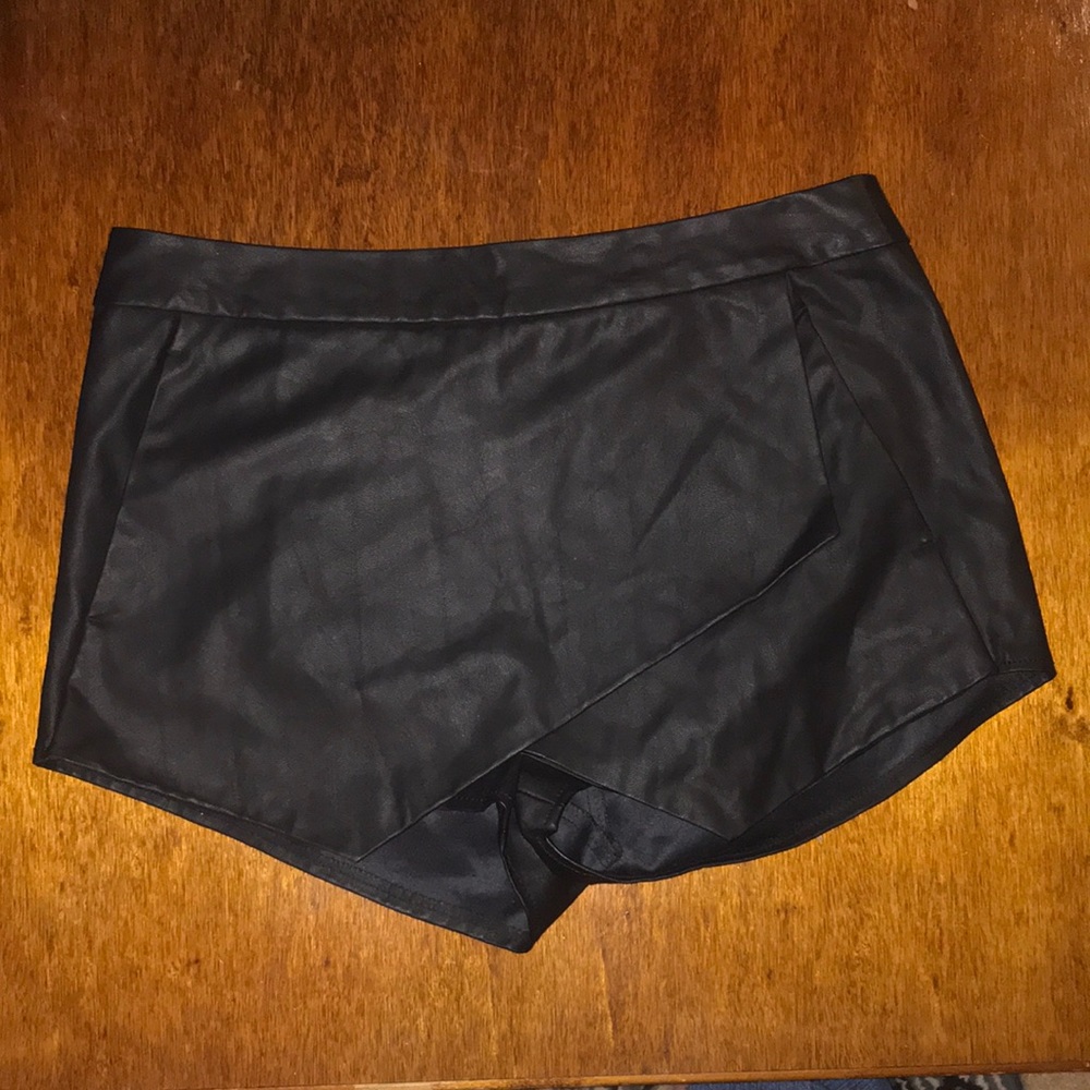 (Express) Faux Leather Skort